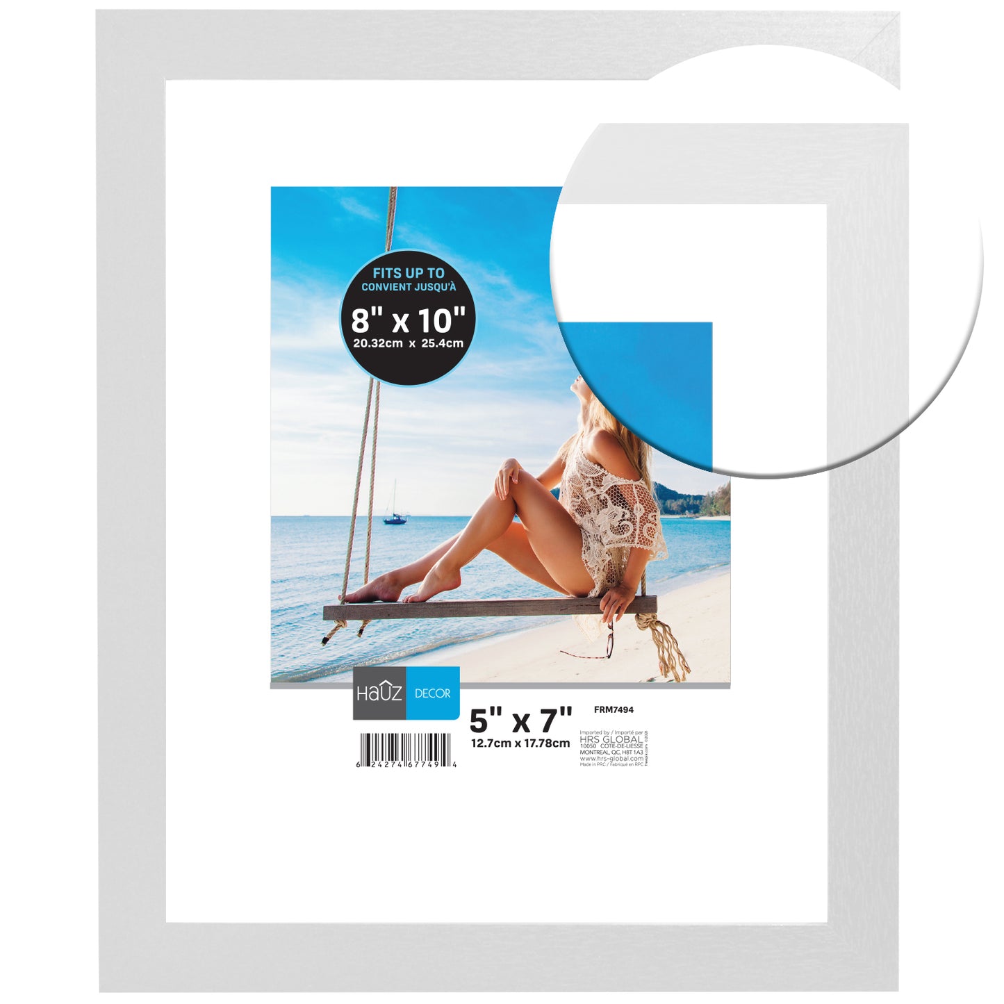 Cadre photo flottant - 5x7"