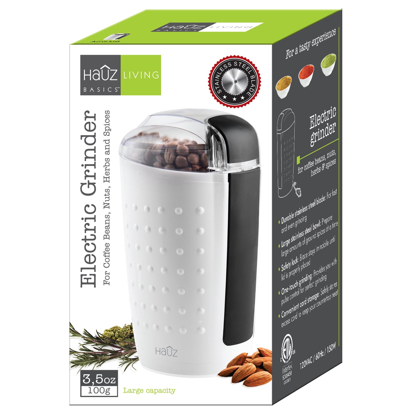 Electric Grinder - White