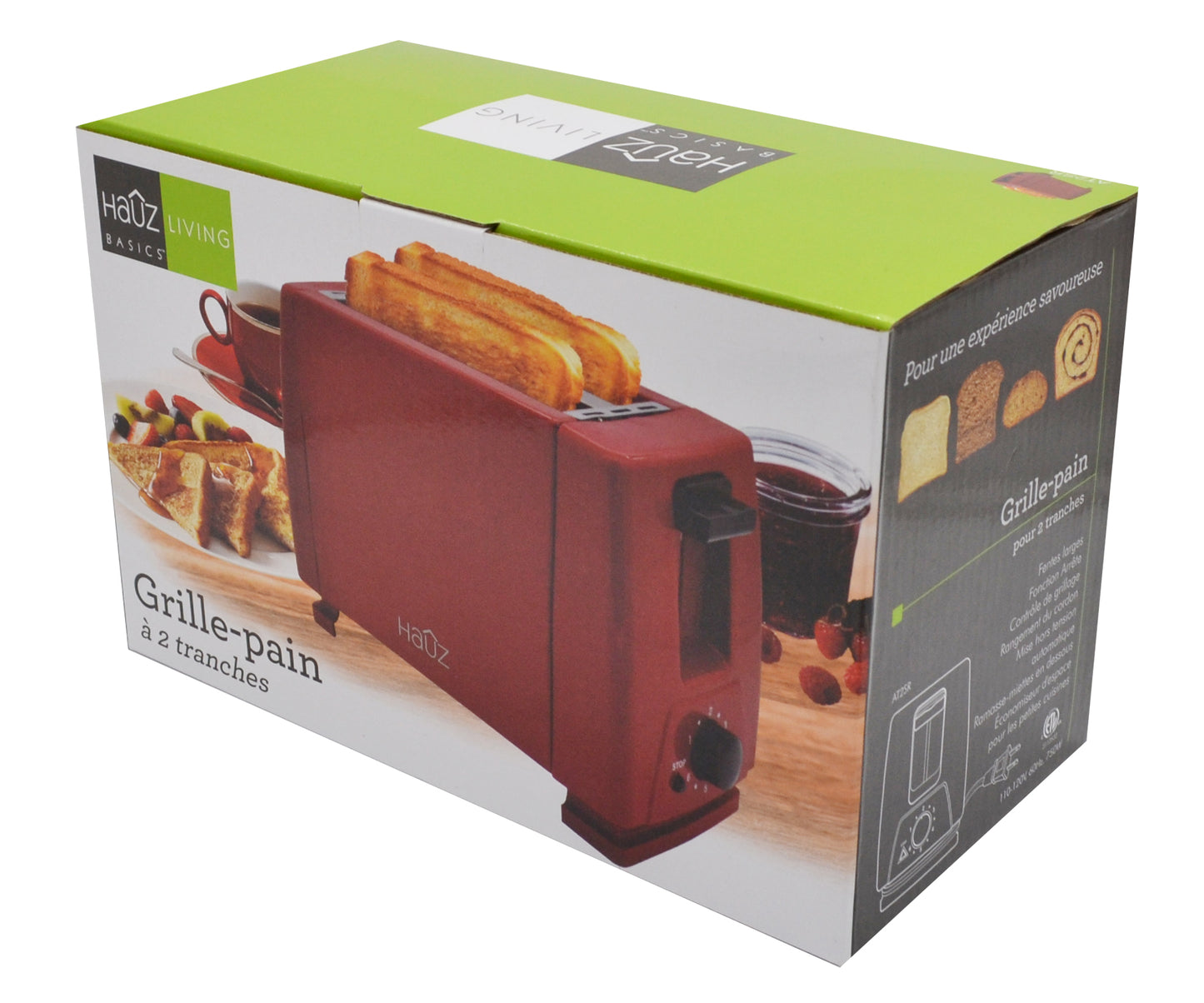 2 Slice Toaster - Red