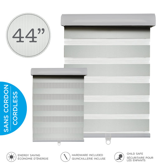 Cordless Roller Shade - 44''W x 84''L - Grey
