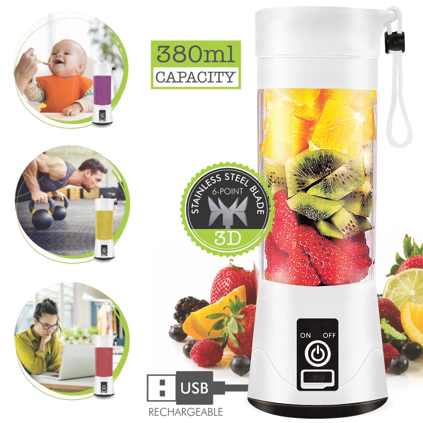 Portable Blender - White